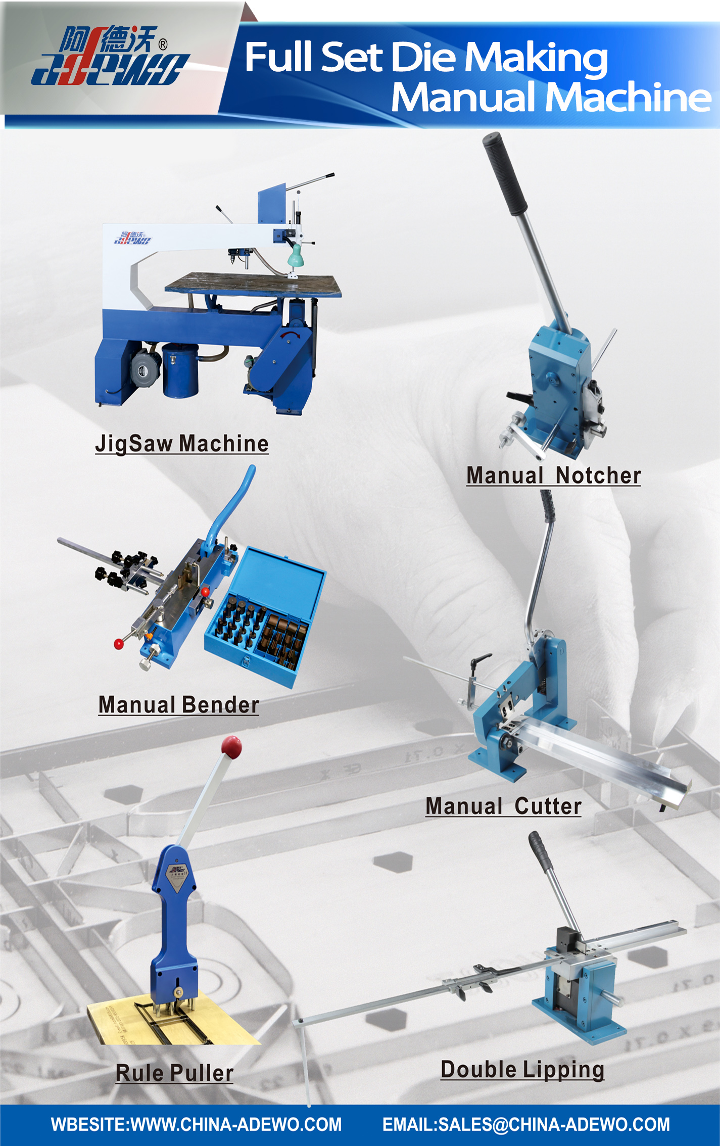 Meaisín Lámhleabhar Die Making Set Iomlán
