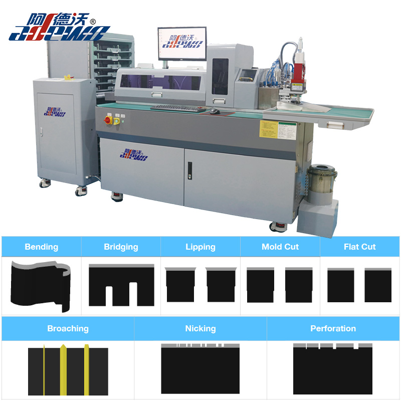 ABM-832C2 Riail Cruach Ilfheidhme Die Auto Bender Meaisín do Dhéantóirí Die Deimhnithe BOBST